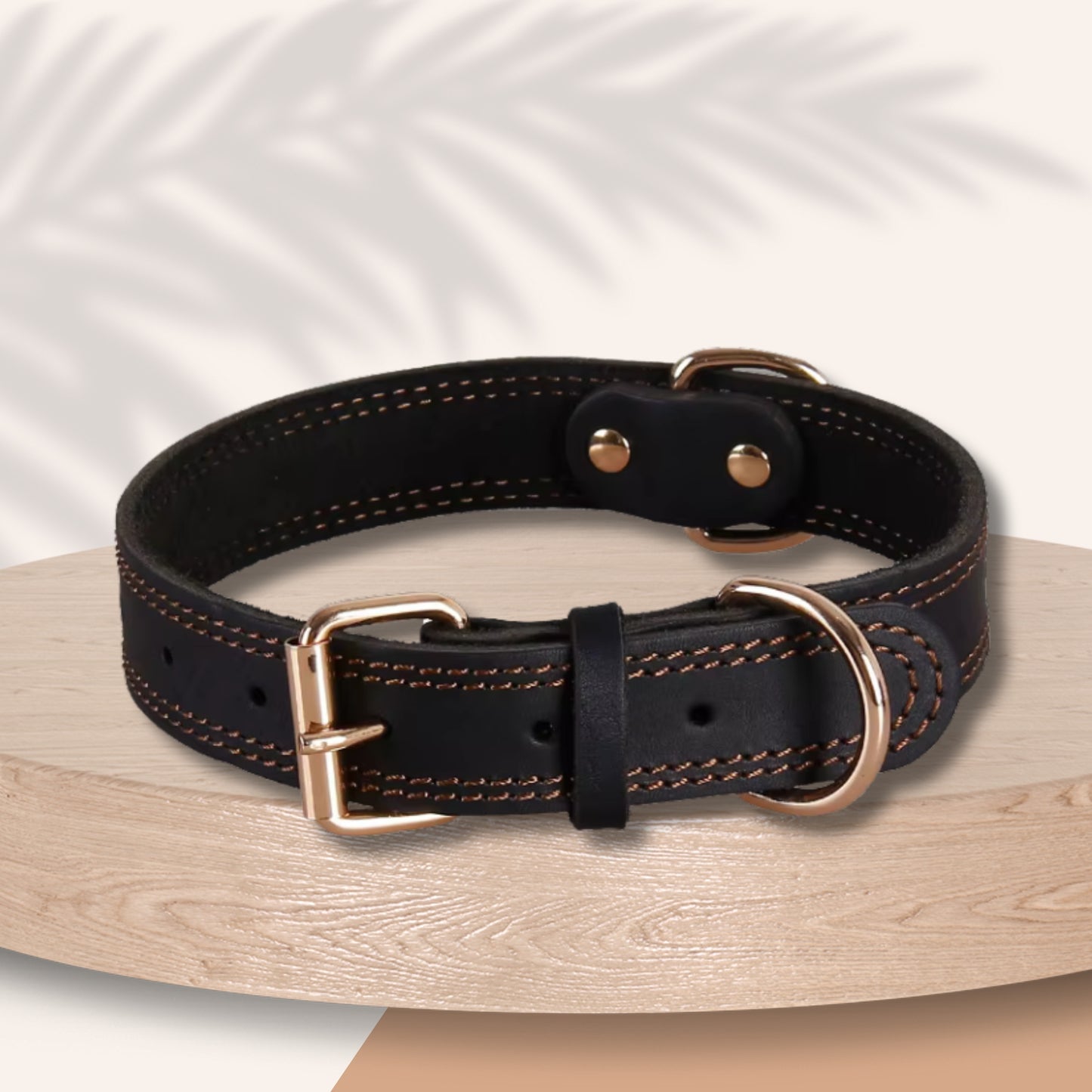 Collier chien cuir - Ajustable