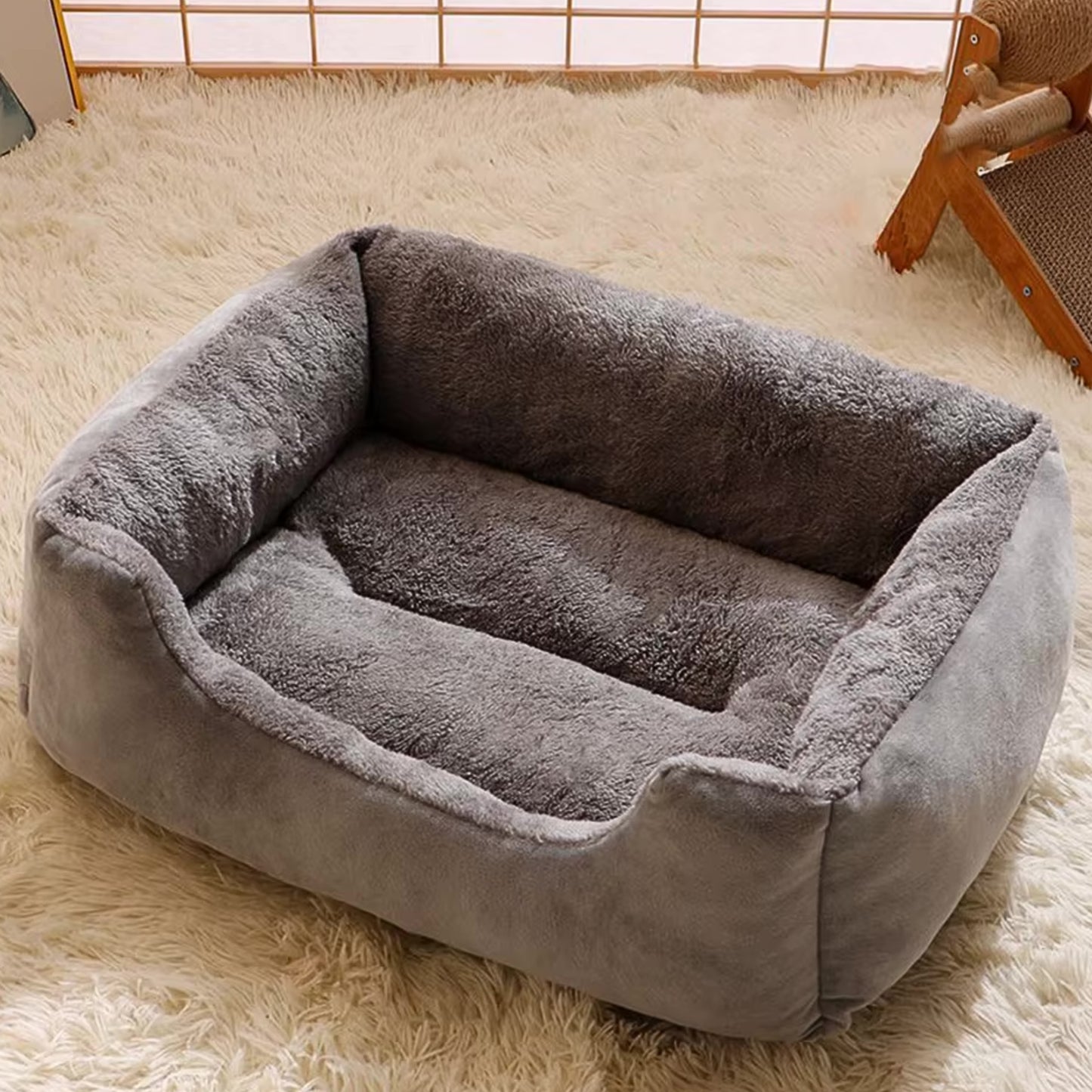 Panier confortable pour chien – gris