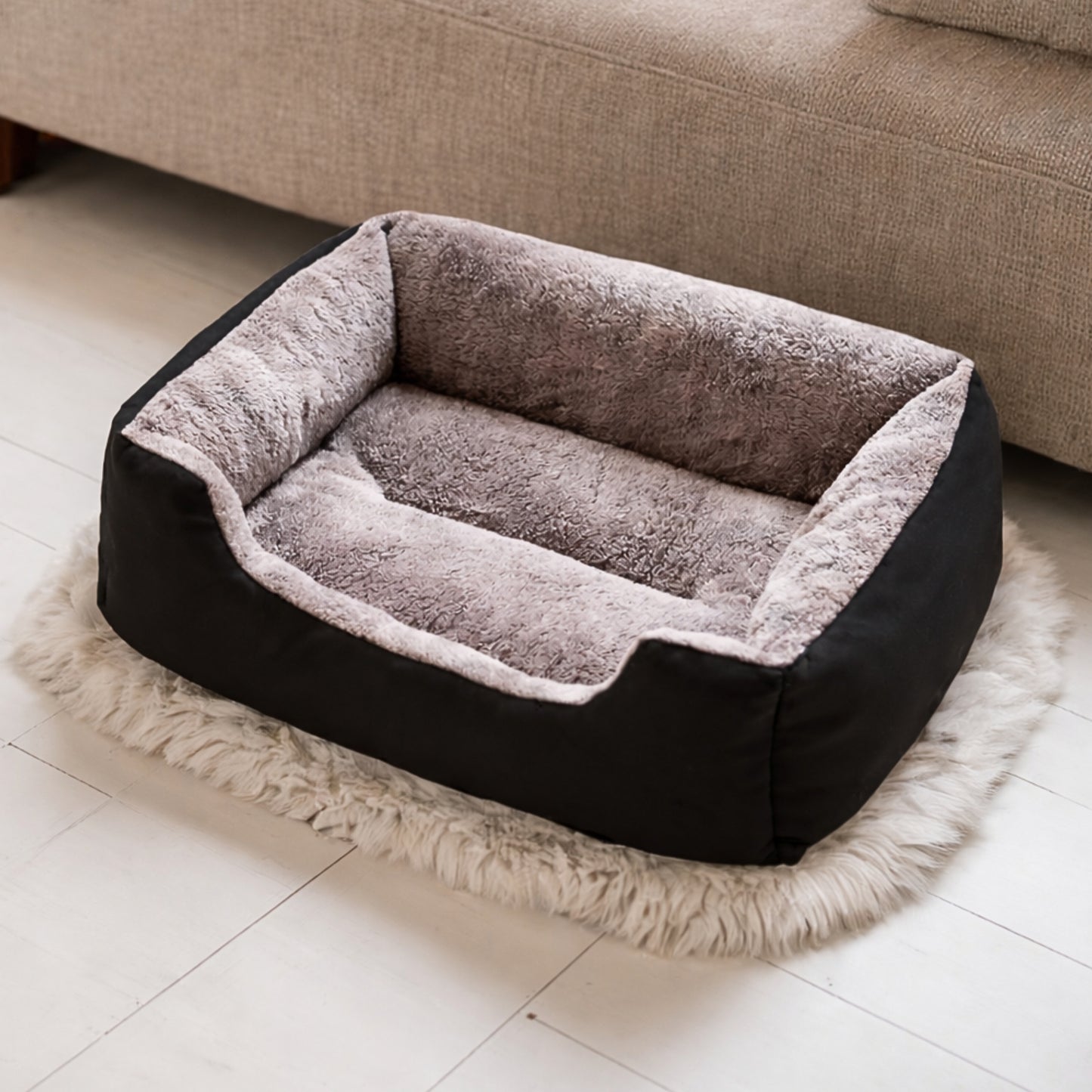 Panier confortable pour chien – noir