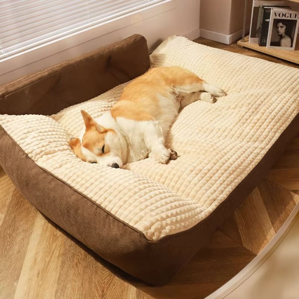 Coussin chien xxl confort premium marron