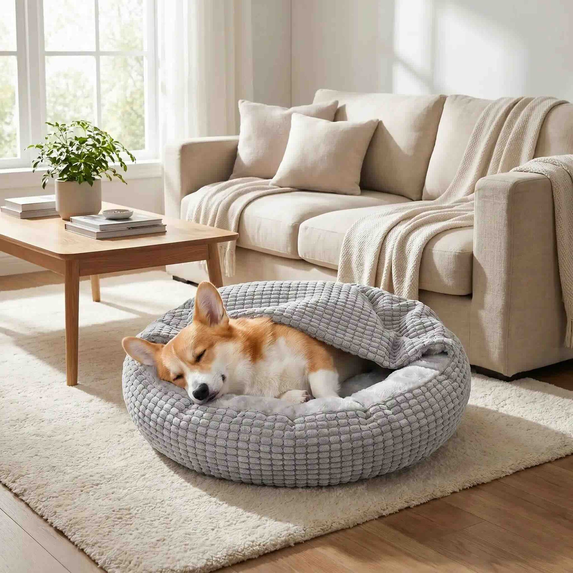 Coussin pour chien anti stress apaisant