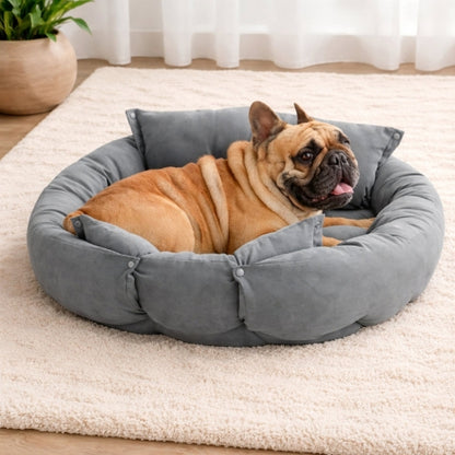 Panier chien modulable gris rembourre canin