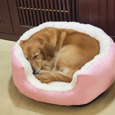 Panier pour chien ultra rembourré rose