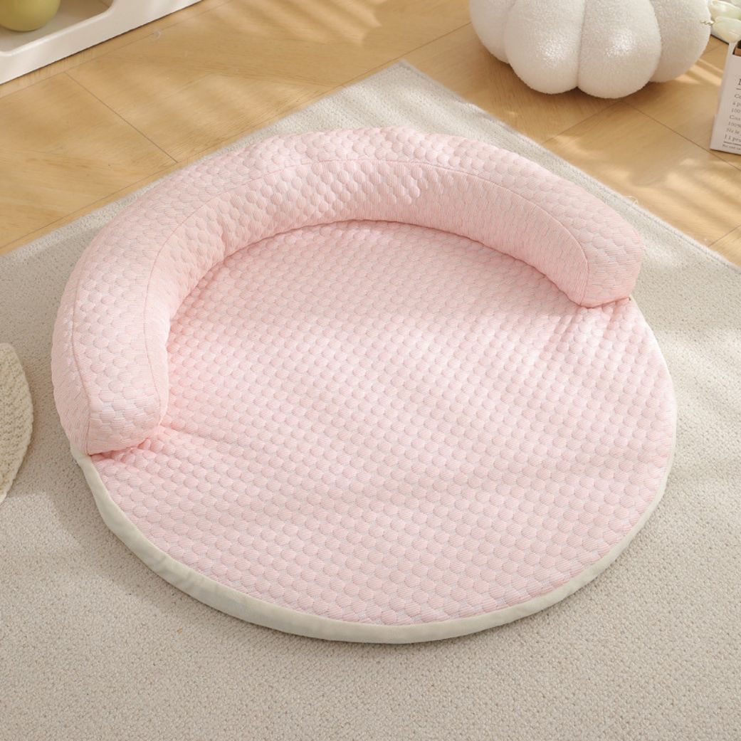 Tapis pour chien rebord rafraichissant rose
