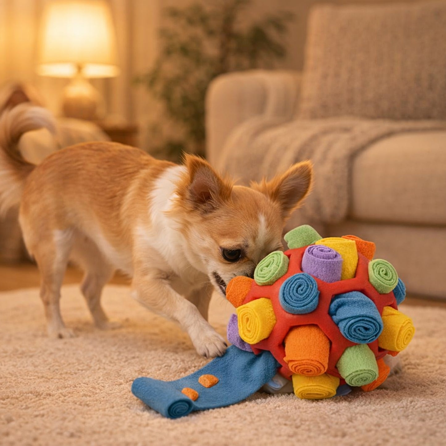Balle de fouille pour chien
