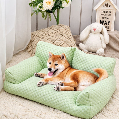 canape pour chien vert shiba repos salon