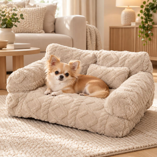 canape pour petit chien beige chihuahua