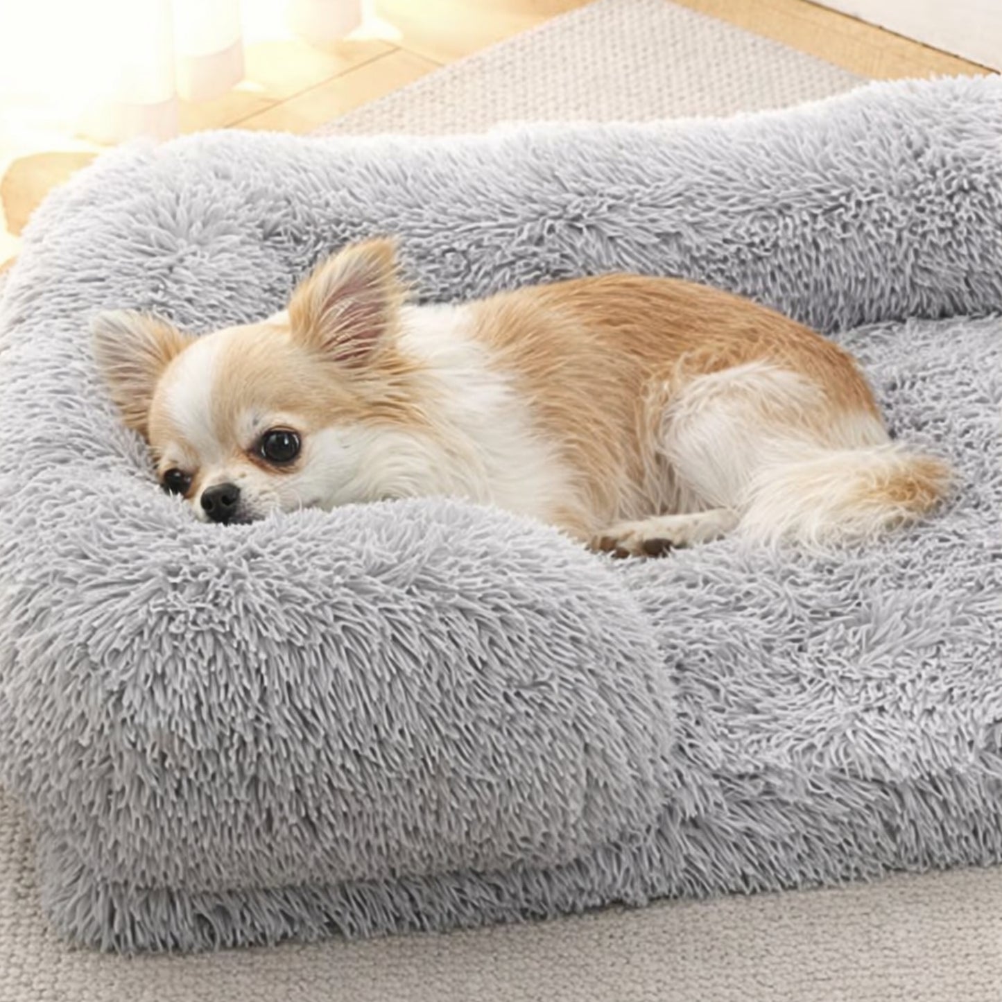 Lit mémoire de forme pour chien – gris