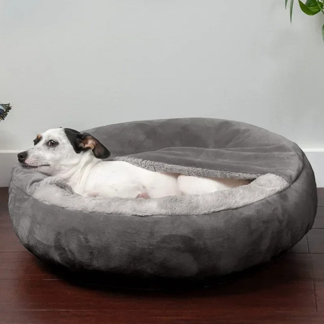 coussin pour chien cocon apaisant confortable