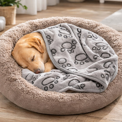 Couverture douce pour chien – grise