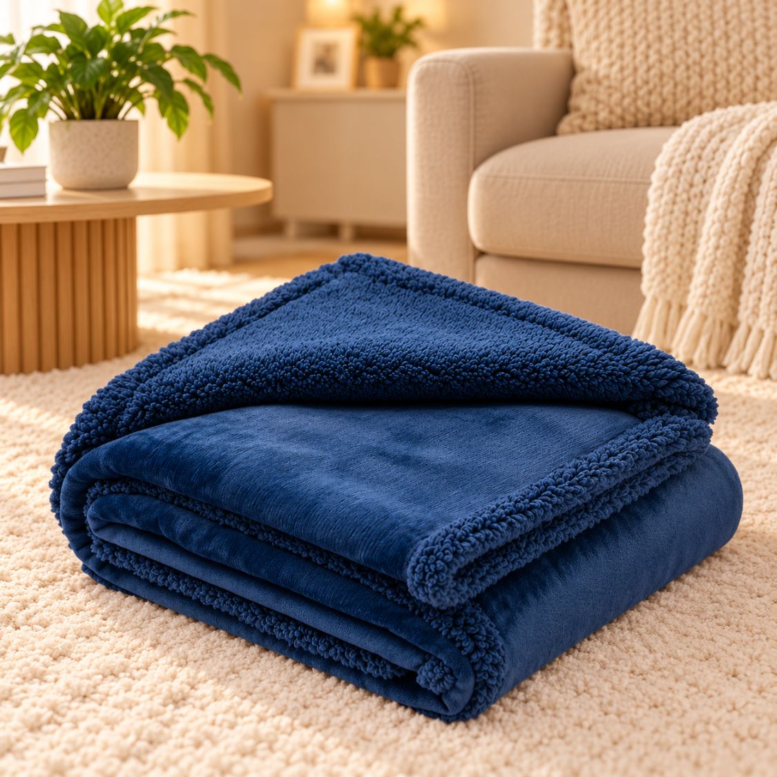 couverture en velours bleu petrole pour chien protection canape