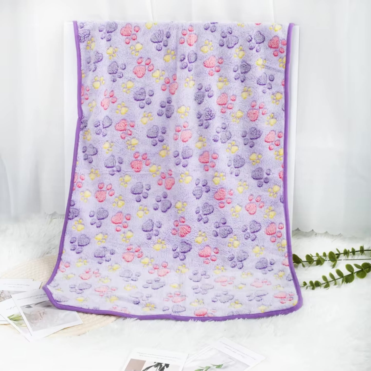 Couverture confortable pour chien – violet