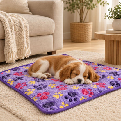 couverture pour chiot au sol chiot endormi