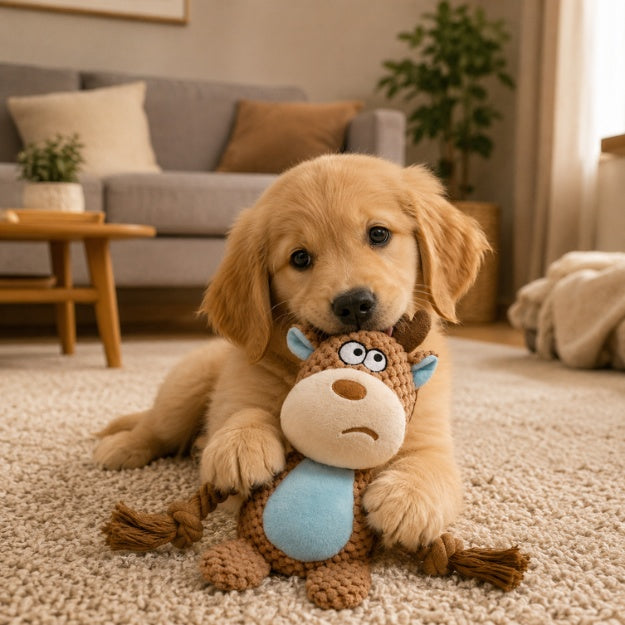 doudou pour chien chiot compagnon réconfort sommeil panier