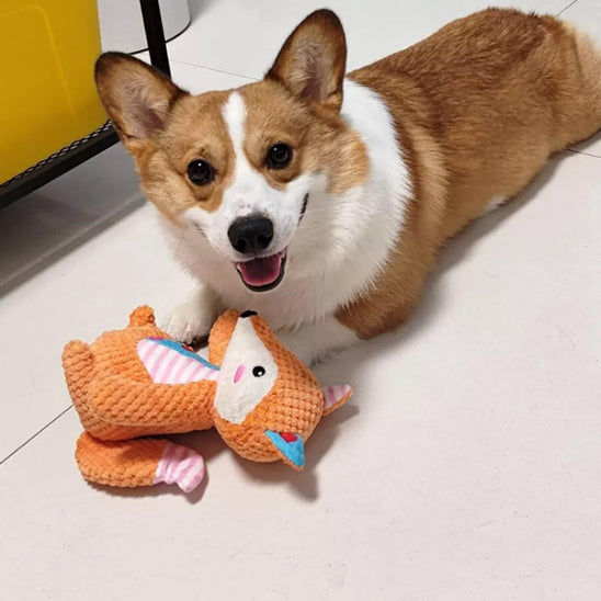 doudou pour chien renard réconfort anti anxiété repos