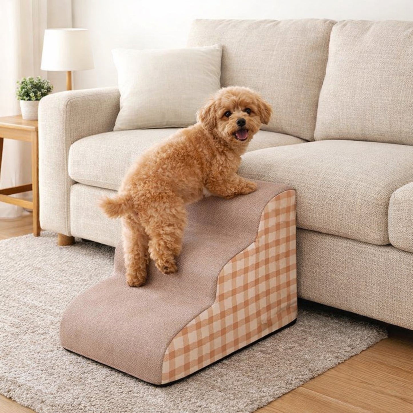 Escalier pour chien – beige