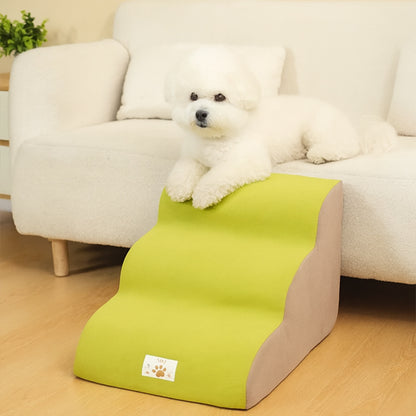 escalier pour chien mousse haute resilience vert autonomie