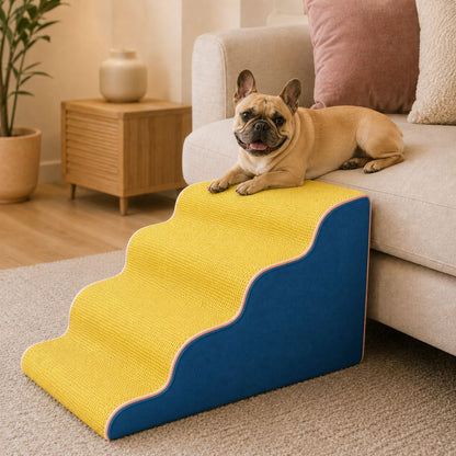 escalier pour chien mousse memoire bouledogue francais montee
