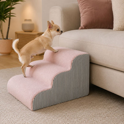 escalier pour chien rose antiderapant chihuahua canape