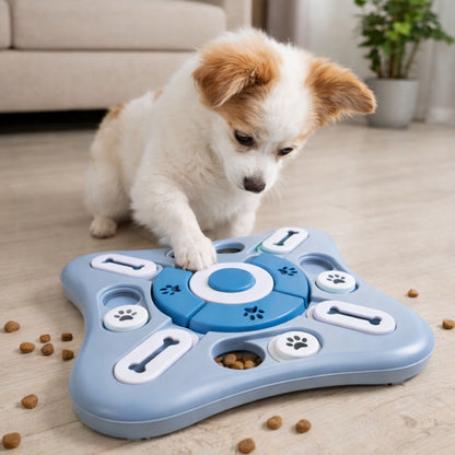 Puzzle interactif pour chien - bleu