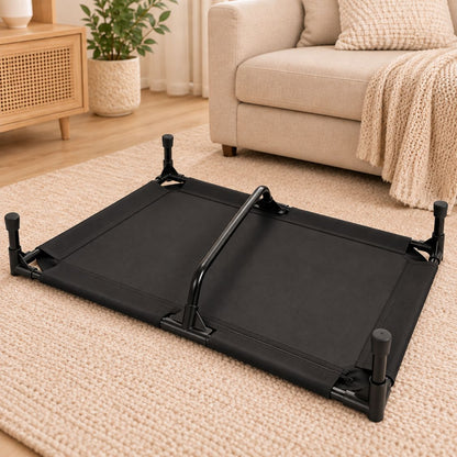 lit de camp pour chien barre centrale renfort metallique