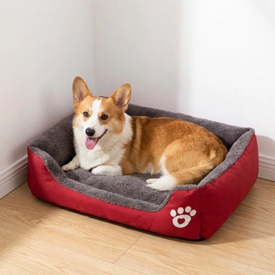 lit pour chien rouge confort sommeil reparateur