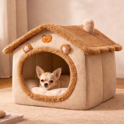 Panier pour chien - maison