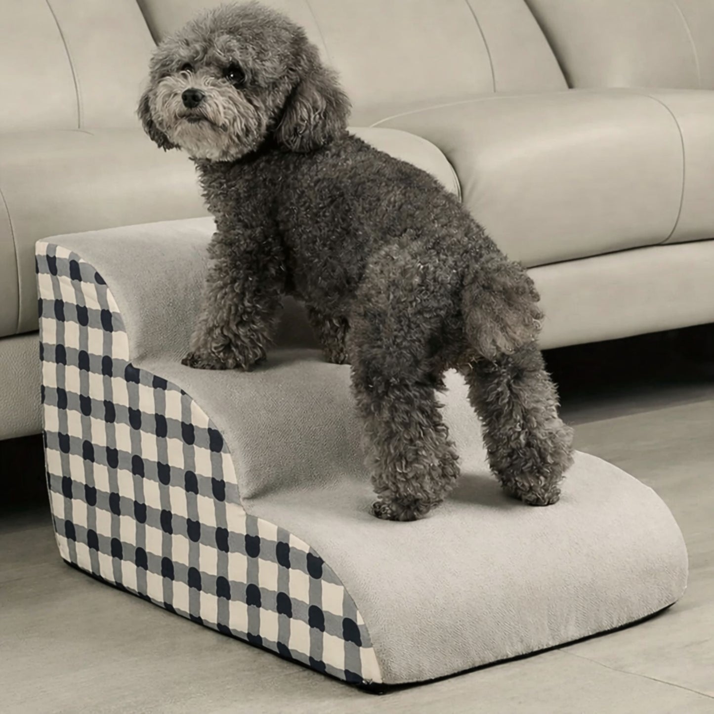 Escalier pour chien - gris