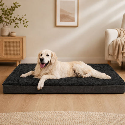 matelas pour chien XXL noir grand chien allonge