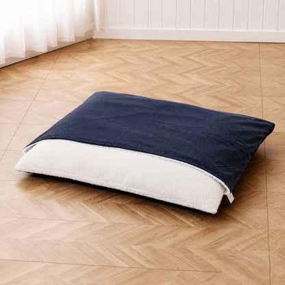 matelas pour chien dehoussable gris couverture integree douce