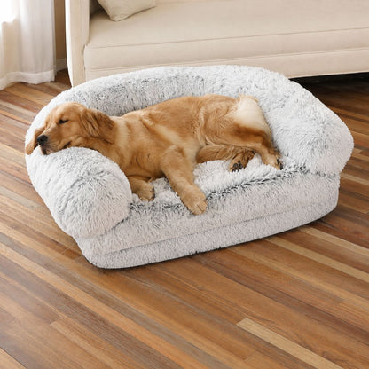 matelas pour chien xxl gris clair replie canape