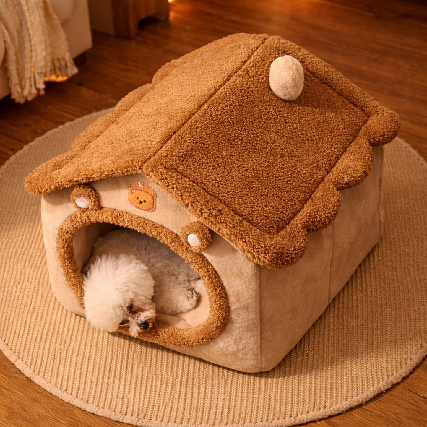 Panier pour chien - maison