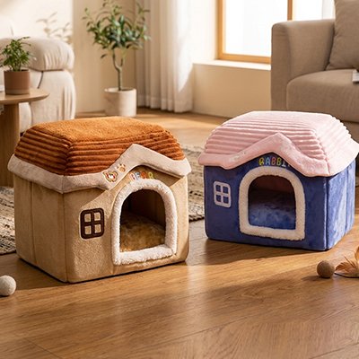 niche pour chien intérieur maison douillette confortable