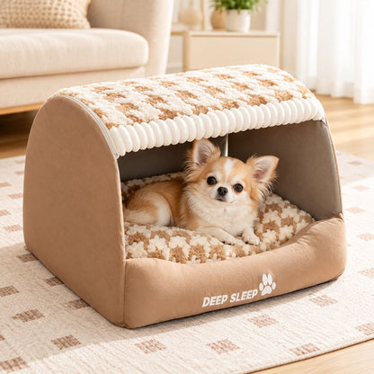 niche pour petit chien marron chihuahua