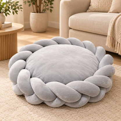 panier anti stress chien gris clair sans chien