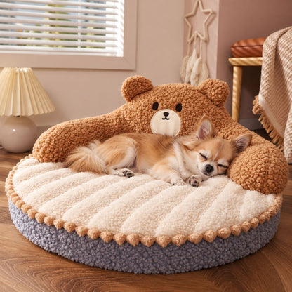 panier anti stress chien ours chihuahua repose