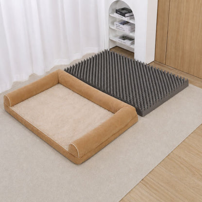 panier chien xxl beige mousse amovible dehoussable