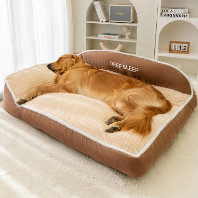 panier chien xxl moelleux marron
