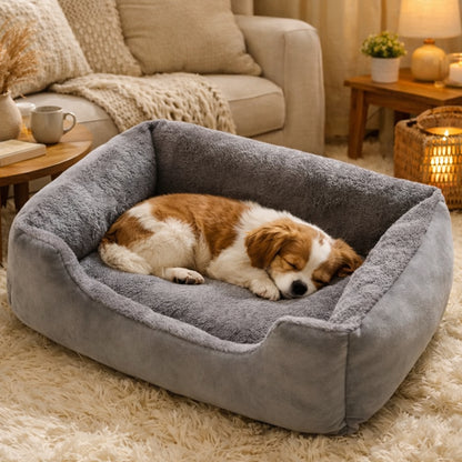 Panier confortable pour chien – gris