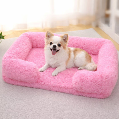 Lit mémoire de forme pour chien – rose