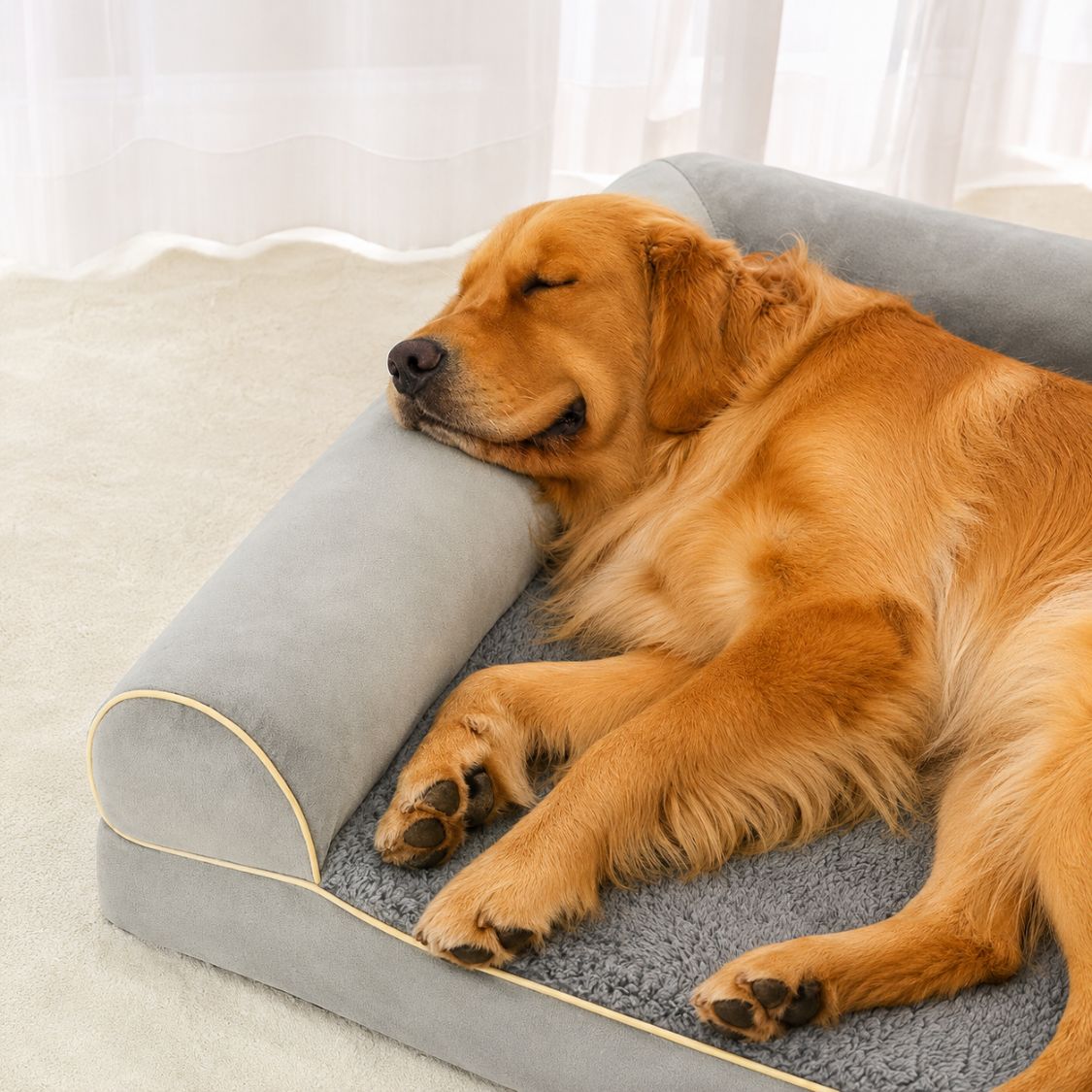 panier orthopedique chien mousse alveolee soutien