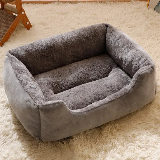 panier pour chien apaisant anti anxiete gris doux