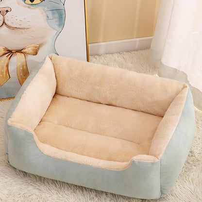 panier pour chien apaisant anti anxiete vert confortable