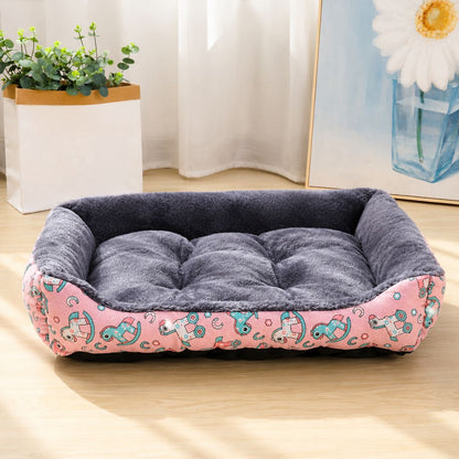panier pour chien cocon rose moelleux capitonne avec rebords