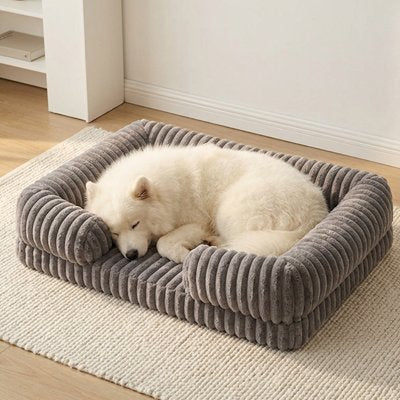 Panier pour chien gris orthopédique