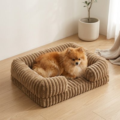 Panier pour chien velours doux