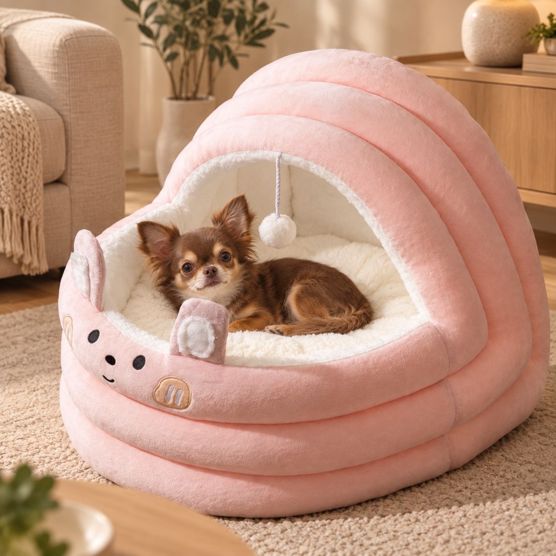 panier pour chihuahua rose petit chien couche