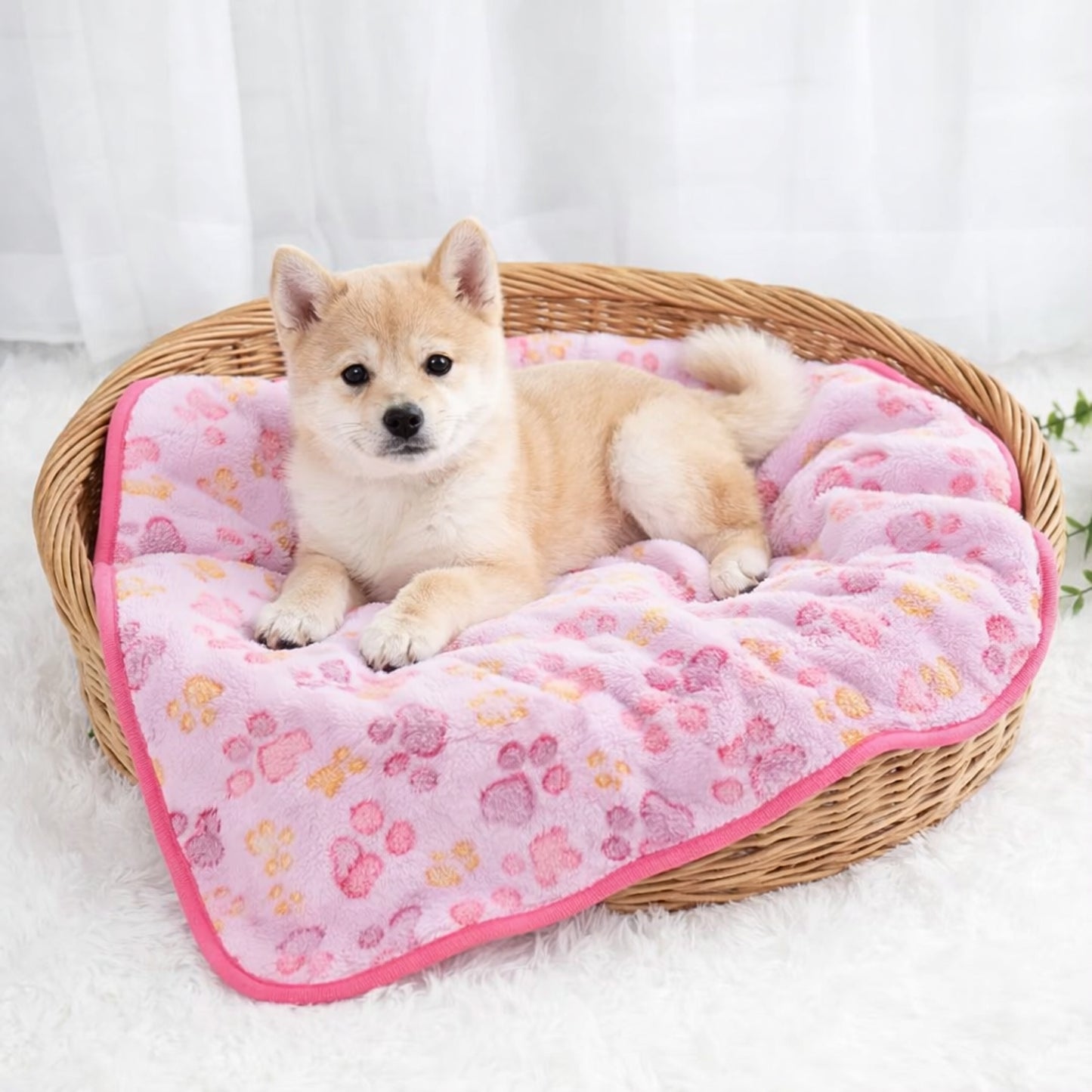 Couverture douce pour chien – rose