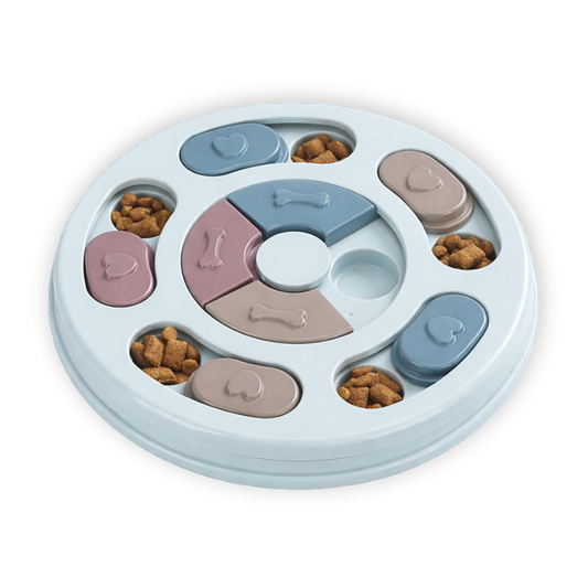Puzzle alimentaire pour chien – bleu