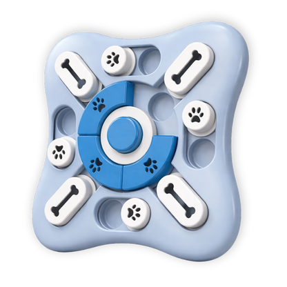 Puzzle interactif pour chien - bleu
